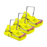 Maxbell 3 Pieces Mouse Traps Mice Traps Mouse Catcher for House Garden Outdoors Yellow