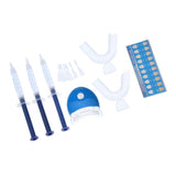 Maxbell Teeth Whitening Gel Kit Tooth Bleaching Whitener 3 Gel Pen+2x Tray+LED Light