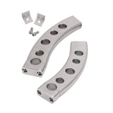 Maxbell Motorcycle Handlebar Pullback Risers for Suzuki Boulevard M109R 06-09 Silver