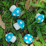 Max 5Pcs Miniature Bonsai Craft Garden Landscape DIY Candy Mushroom Decor Blue