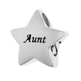 Maxbell Stainless Steel Star Memorial Pendant Ashes Urn Cremation Jewelry Aunt