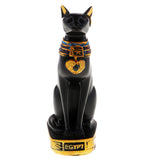 Max Resin Egyptian Cat Goddess Bast Bastet Statue Art Craft Home Decoration Black