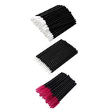 Max 150x Lip Eyeliner Eyelash Brushes Mascara Makeup Wands Disposable Applicator Red