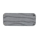 Maxbell Diatomite Drink Coasters Small Tray Rectangle for Toiletries Hand Soaps Dark Grey Grooves