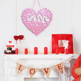 Maxbell Non Woven Heart-shaped Love Valentines Day Home Decor Wall Door Hanging Sign