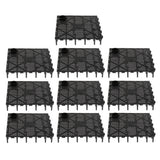 Maxbell 10Pack Aquarium Fish Tank Bottom Filter Board 5.7-inch by 5.7-inch Black Open