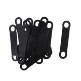 Max 20Pack Non-Slip Black Rubber Clothes Hanger Grips Clothing Hanger Strips L