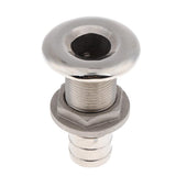 Maxbell Boat Thru Hull Fitting / Drain Hose Barb Marine 316 Stainless Steel 19mm