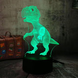 Maxbell 7 Colors Dinosaur Touch 3D LED Lamp Animal Night Light Gift for Kids
