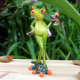 Max Resin Creative 3D Craft Frog Figurine Home Office Desktop Decoration #2