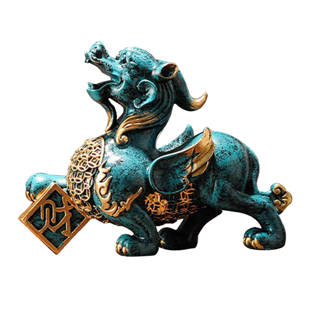 Maxbell Pixiu Sculpture Resin Craft Collection for Bedroom Fireplace Home Decoration Large