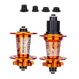 Maxbell Bicycle Front Rear Disc Brake Hubs Aluminium Alloy 32Hole Mountain Bike Hubs Orange MS