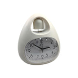 Maxbell Creative Table Clock Egg Shaped with Nightlight Wake up for Home Decor White