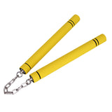 Maxbell Foam Training Nunchucks Comfortable Grip for Martial Arts Taekwondo Wingchun Yellow