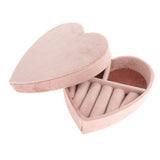 Maxbell Ring Box Heart Shaped Multifunction for Women Rings Earrings Necklaces B