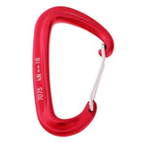Maxbell Aluminum Wire Gate Hammock Safety Carabiner D Type Keychain Buckle Red