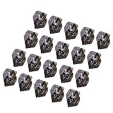 Max 20 Pieces Standard Shape Dart Flights Tail Replacement Accessories Skull