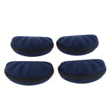Max 4Pcs EVA Zipper Eyeglass Box Glasses Case Protector Container Dark Blue
