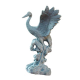 Maxbell Statue Crane Chic Gift Collectibles for Balcony Bonsai Stone Spread Wings