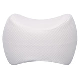 Max Extra Comfort Memory Foam Leg Pillow Side Sleep Knee Pillow A_White Grid