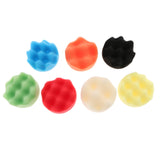 Max 7Pcs Buffing Polishing Sponge Pads Kit For Car Polisher Buffer 75x30mm