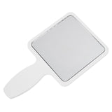 Maxbell Compact Cute Makeup Square Shaped Mirror Handheld Single Side White