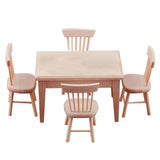 Maxbell 1: 12 Doll House Mini Table And Chair Set Furniture Life Scene Ornaments
