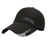 Maxbell Baseball Hat Unisex Sports Sun Hats Adjustable Size for Running Hiking Beach Black