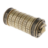 Maxbell Da Vinci Code Cryptex Lock Box Romantic Annversary Birthday Gift Bronze
