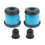 Maxbell Skateboard Rebuild Kit Bushings Washers Pivot Cups for 2 Trucks 3.25in Blue