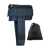 Maxbell Ankle Straps Padded Gym Training metal ring for Legs Fitness ABS Glutes Workout Black