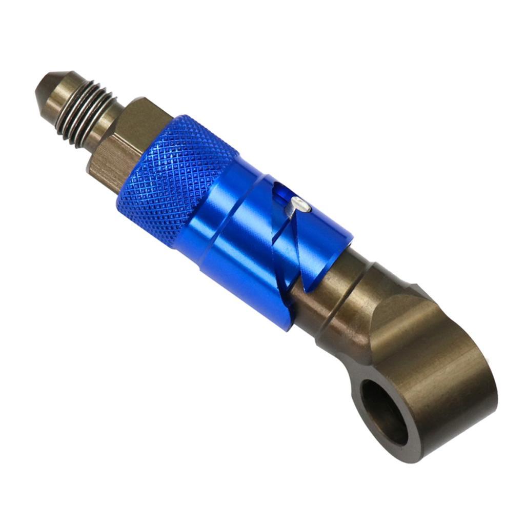 Max Maxb 3AN Elbow Swivel Fuel Oil Gas Line Hose End Fitting Connector Dark Blue