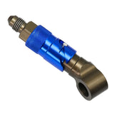Max Maxb 3AN Elbow Swivel Fuel Oil Gas Line Hose End Fitting Connector Dark Blue