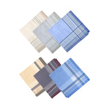 Maxbell Pocket Square Suit Hankies Cotton Men's Handkerchiefs for Father Gentlemen 6pcs