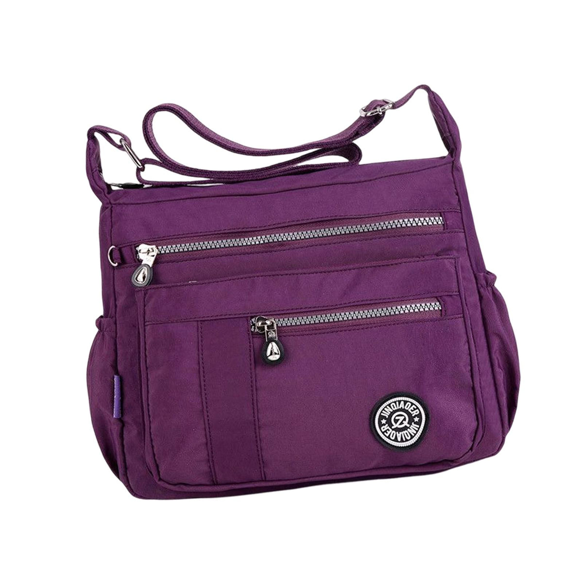 Maxbell Nylon Handbag Casual Tote Bag Adjustable Strap Womens Shoulder Bag Pouch Violets