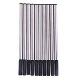 Max Pack of 10 0.5mm Nib Metal Rollerball Pen Gel Pen Sign Pen Refills Black