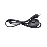 Maxbell Lamp Power Cord Extension Cords Lamp Light On off for Table Lamps Black