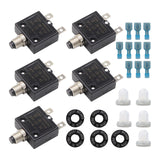 Maxbell Thermal Circuit Breaker Push Button Compact for Car Automotive Trolling