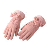 Maxbell Women Winter Warm Gloves Touch Screen Full Finger Thermal Glove Pink