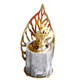 Maxbell Vintage Gold Incense Burner Creative Luxury Home Incense Burner Grey Gold