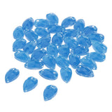 Max Maxb 36 Pieces Sew on Glass Beads Flatback Crystal Rhinestones Deep Blue
