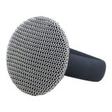 Maxbell Cleaning Brush Metal Mesh Scrubber Dish Scrubber Brush for Pot Tableware Black