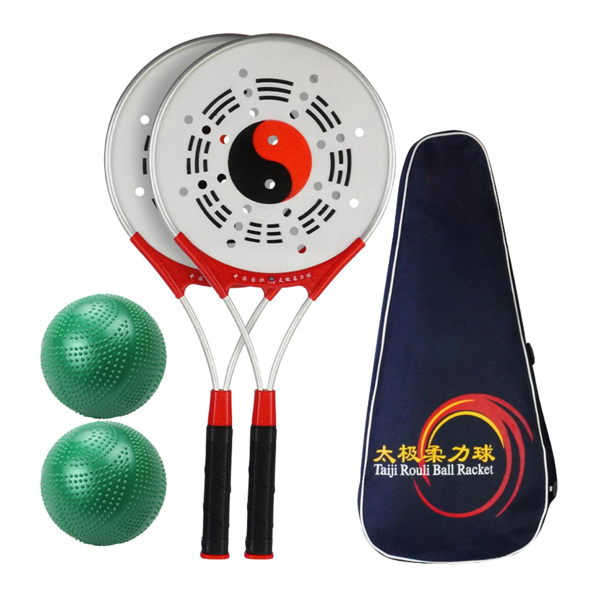 Maxbell Tai Racket Ball Set Wing Chun Wushu for Elderly Exercise Equipment Set F