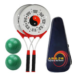 Maxbell Tai Racket Ball Set Wing Chun Wushu for Elderly Exercise Equipment Set F