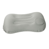 Maxbell Travel Pillow Support Pillow with Adjustable Buckles Inflating for Traveling Gray