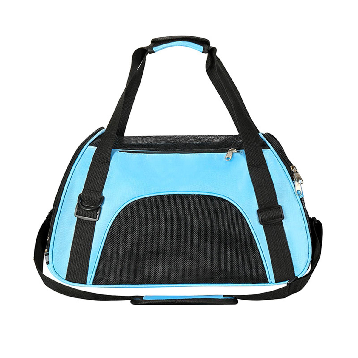 Maxbell Fashion Pet Carrier Bag Adjustable Shoulder Strap Breathable Mesh Portable L Blue