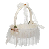 Maxbell Wedding Basket Decorative Practical Romantic for Parties Ceremony Girl B