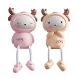 Max Maxb Resin Craft Hanging Foot Ornament Desktop Figurines 2pcs Deer