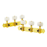 Maxbell 2 Pieces Universal String Tuning Pegs 3L 3R Replacements for Electric Guitar White