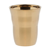 Max Double Wall Wine Cup Beer Mug Hot/Cold Beverage 260ml Gold